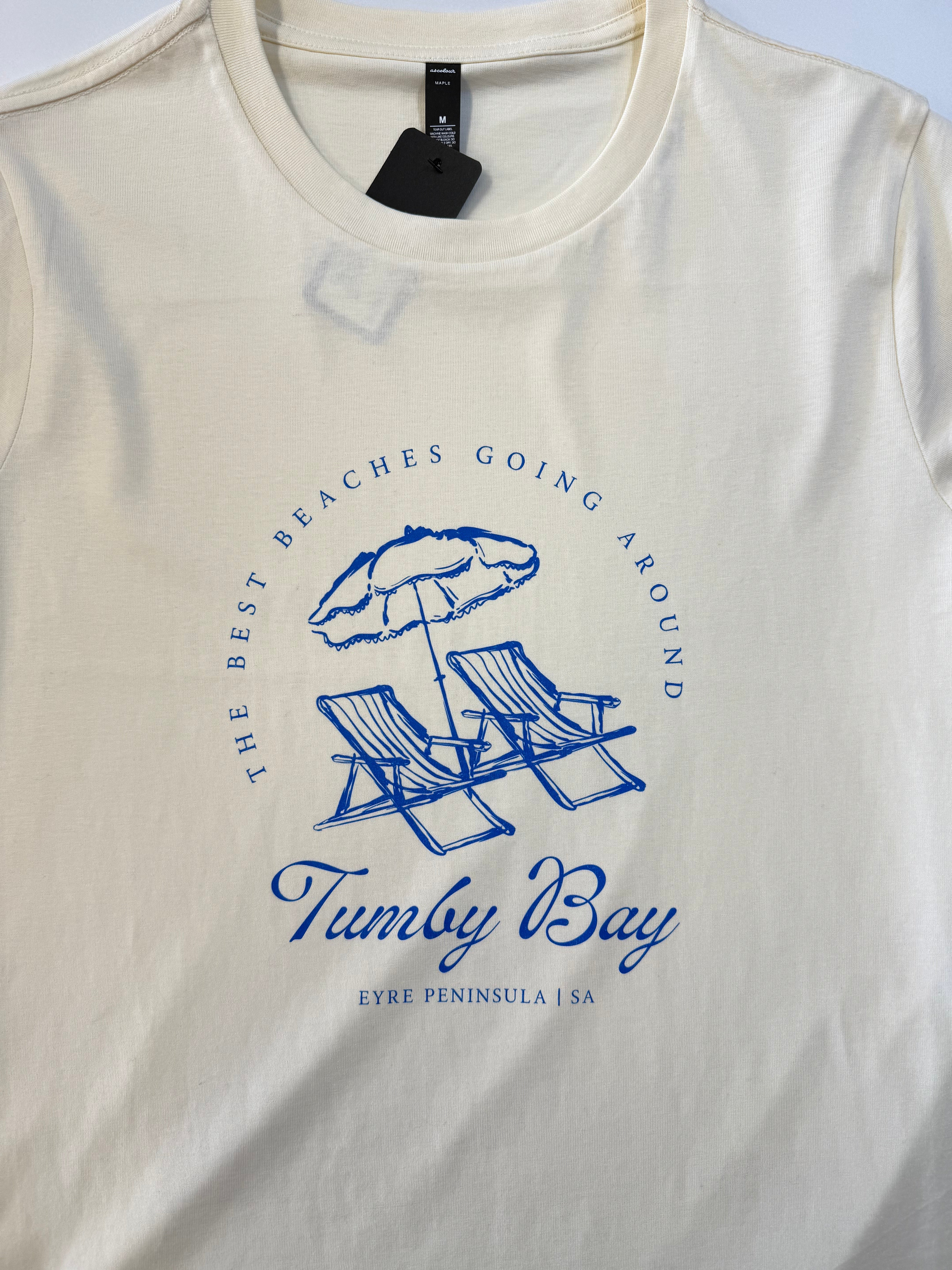 Tumby Bay Best Beaches Tee Womens Ecru Casual Top TBBBTW‑S