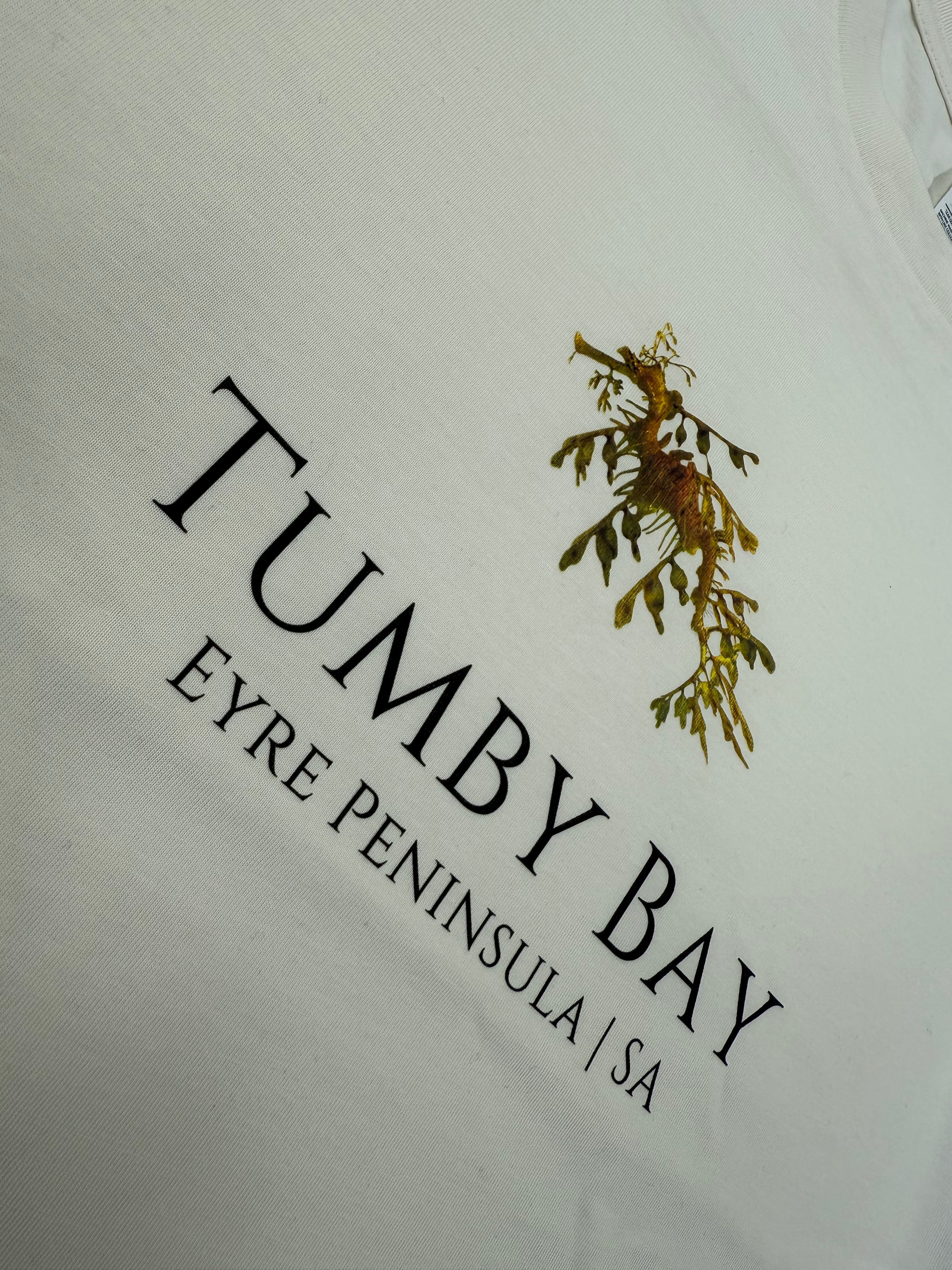 Ecru Leafy Graphic Tee for Kids Tumby Bay Casual Top