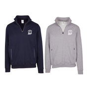 Tumby Bay Blues Mens / Unisex Navy Grey Enterprise Half Zip Fleece Logo Embroidered F365HZ