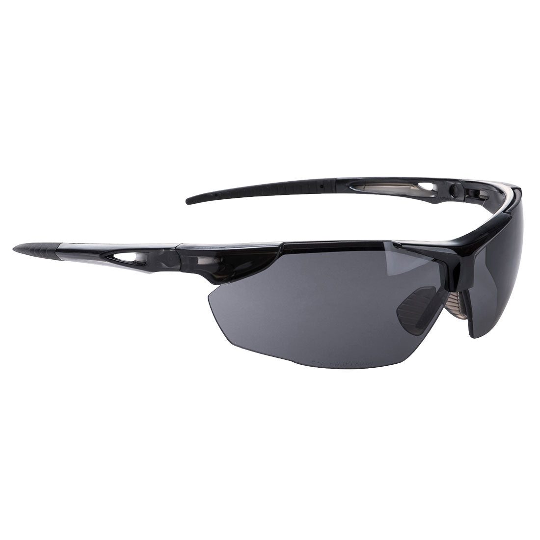 Portwest Defender Safety Glasses Smoke/Black PS04