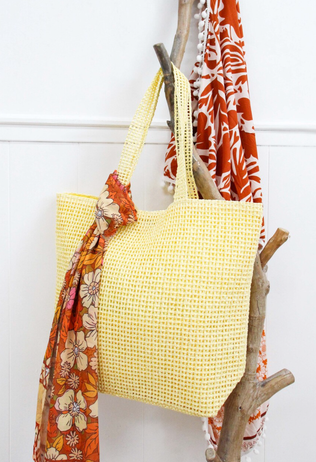 Beach Bag Set Yellow Sunshine