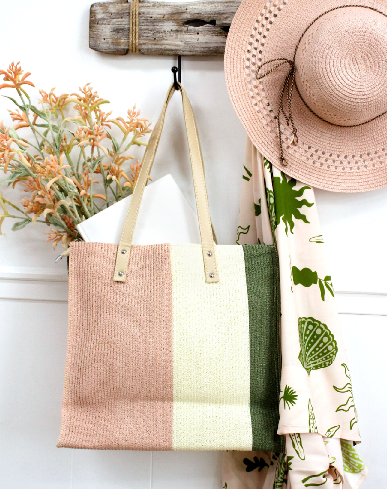 Tote Bag Sage Pink Beach Everyday
