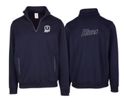 Tumby Bay Blues Mens / Unisex Navy Enterprise Half Zip Fleece Front and Back Logo Embroidered F365HZ
