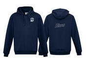 Tumby Bay Blues Mens / Unisex Navy Crew Hoodie Logo Embroidered SW760M