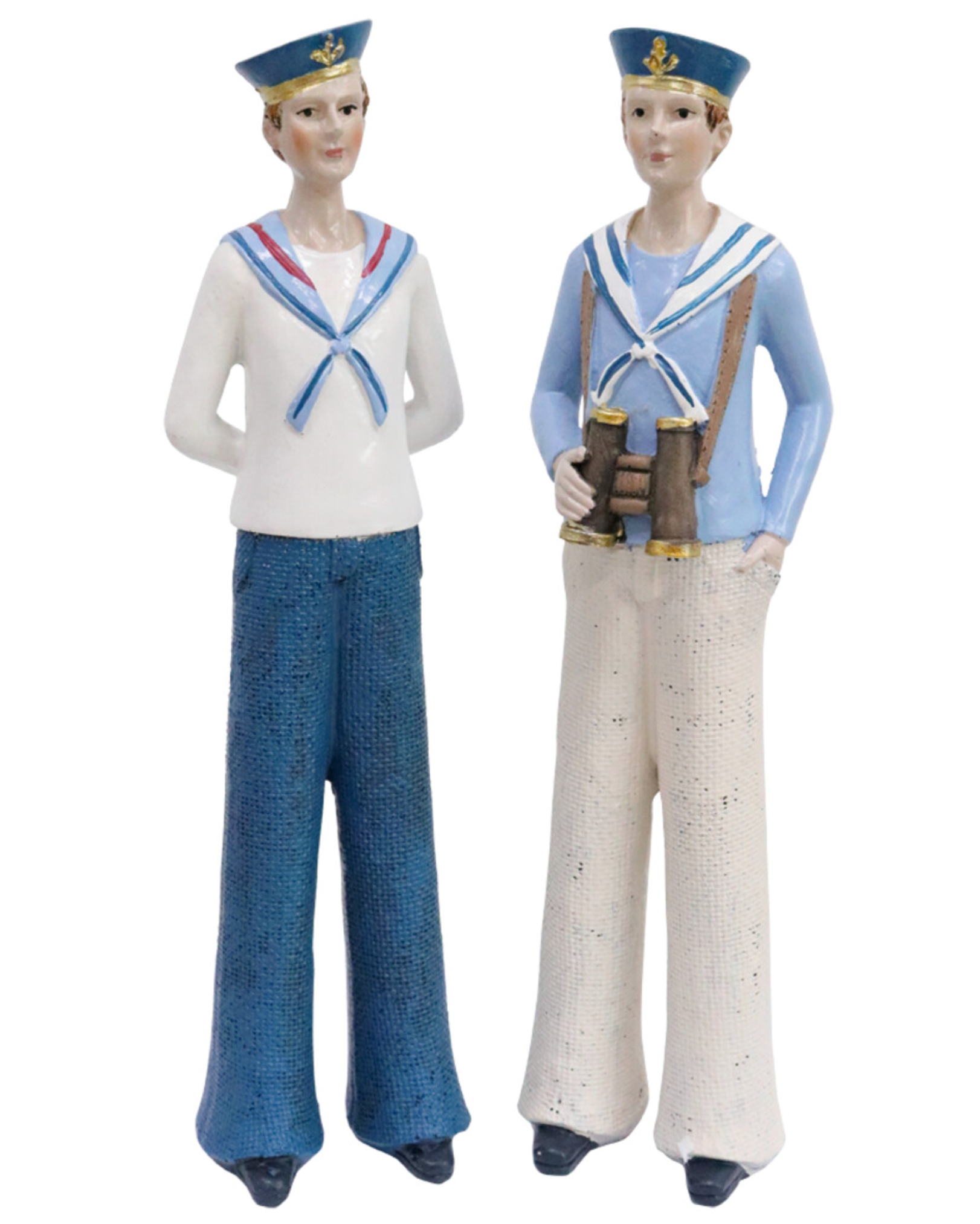 Decorative Figurine Sailor Charles Beach Coastal Gift 26cm tall hand painted