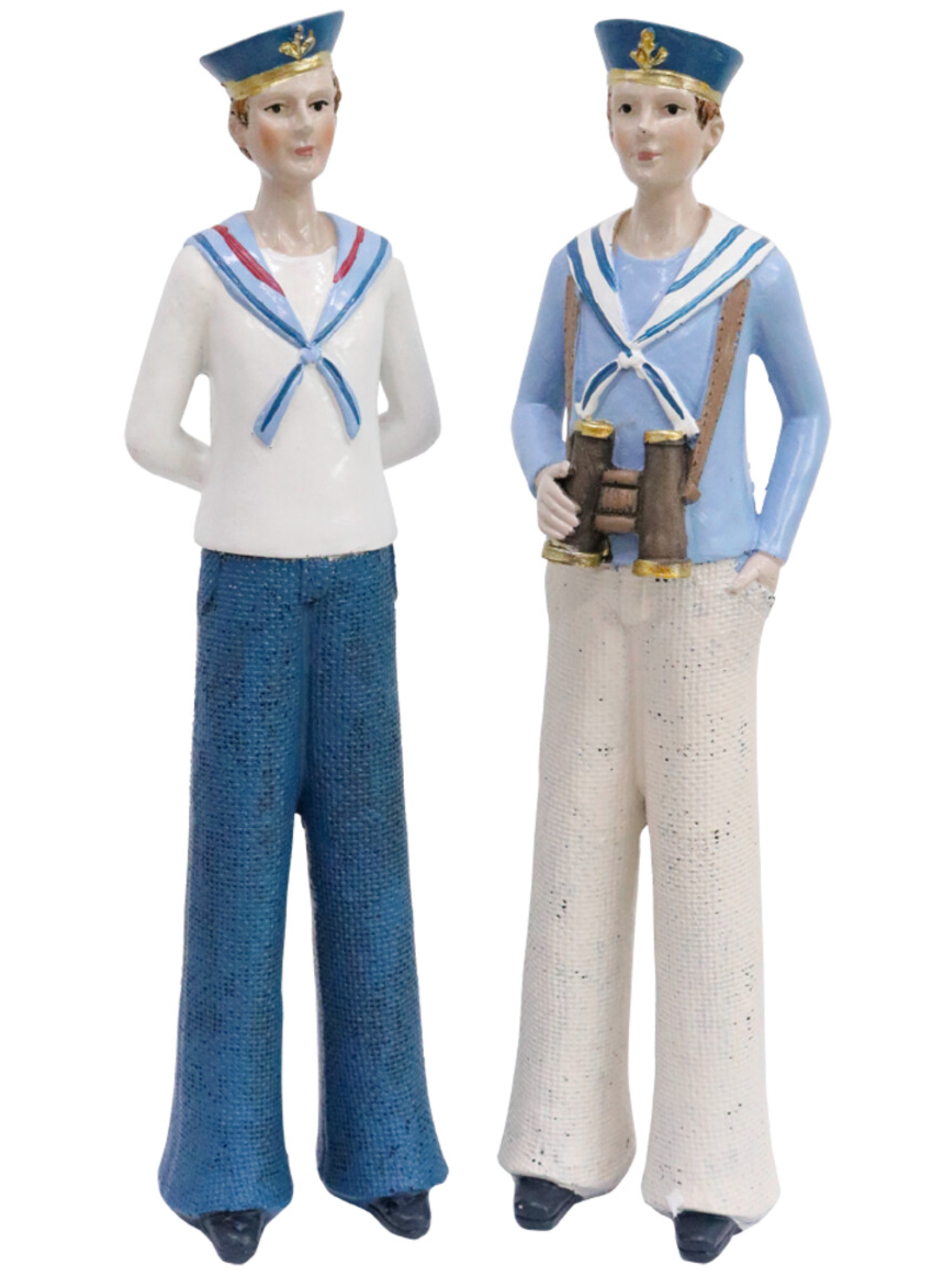 Sailor Simon happy little sailor Beach Coastal Figurine Gift 7x5.5x26cm