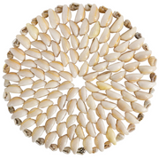 Shell beach Mat Med Handmade coastal mat 15 x 15 x 1 cm