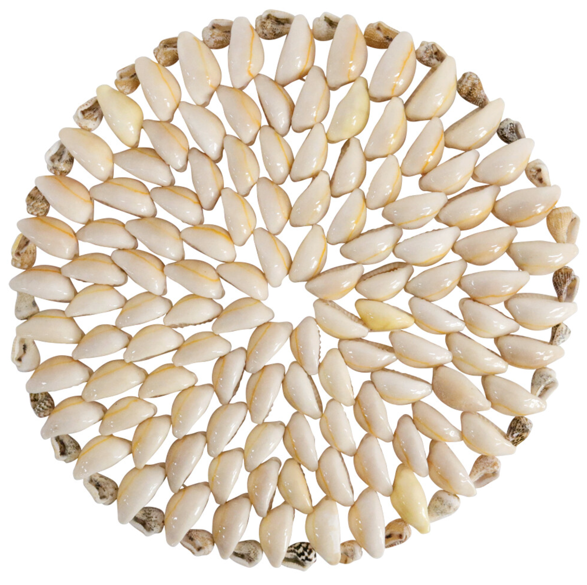 Shell beach Mat Med Handmade coastal mat 15 x 15 x 1 cm