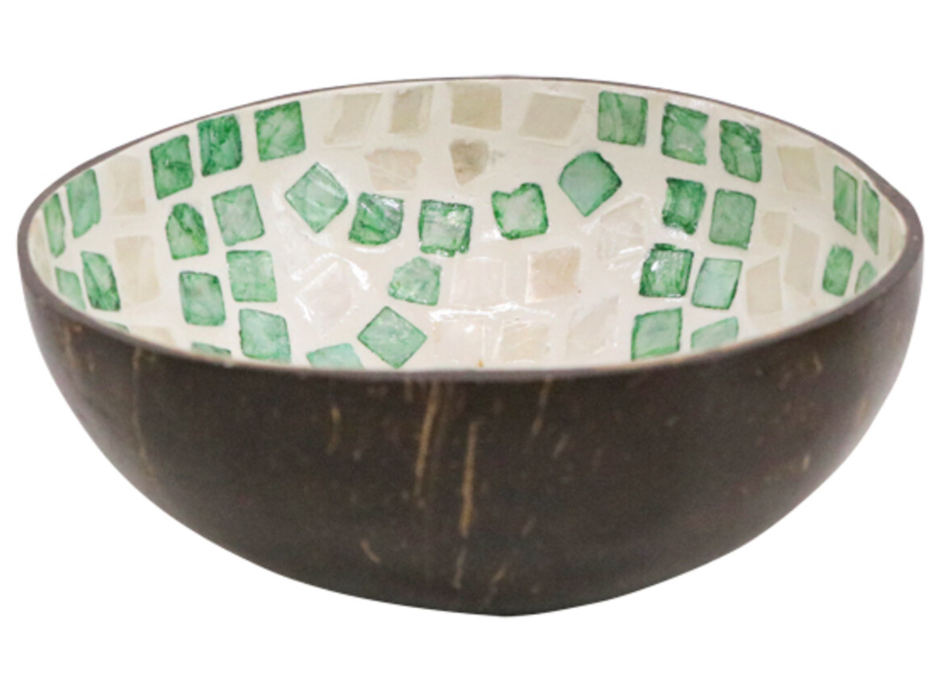 Coco Bowl Palm Deep Green handmade with natural materials Coastal Gift