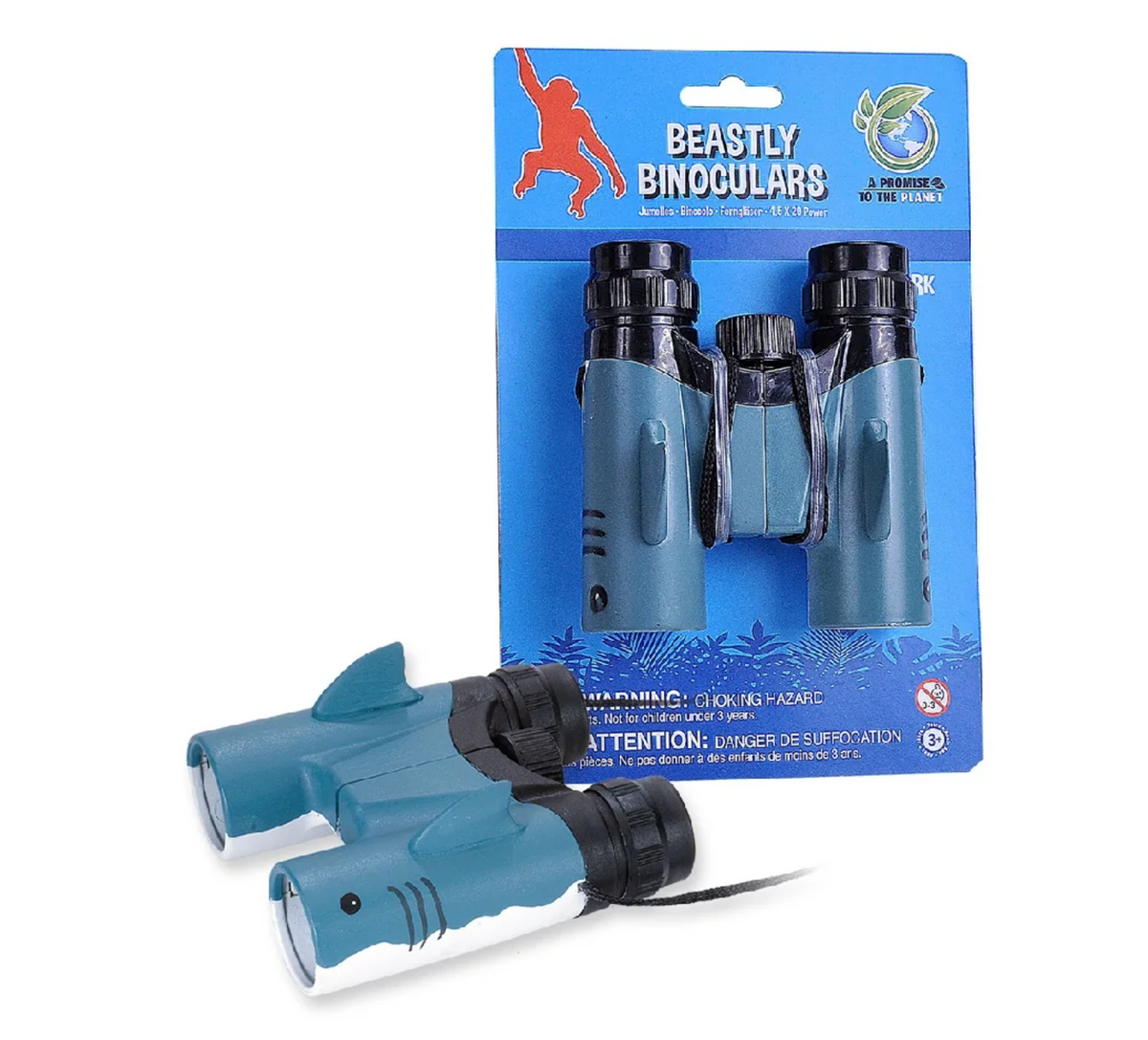 Wild Republic Beastly Binoculars Shark Kids Explorer