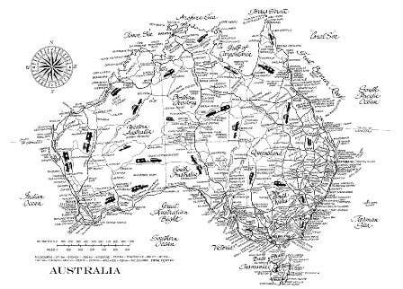 Tea Towel - Map of Australia Cotton Tea Towels * Designed in Australia *100% Cotton * Dimensions: 74cm high x 47cm wide