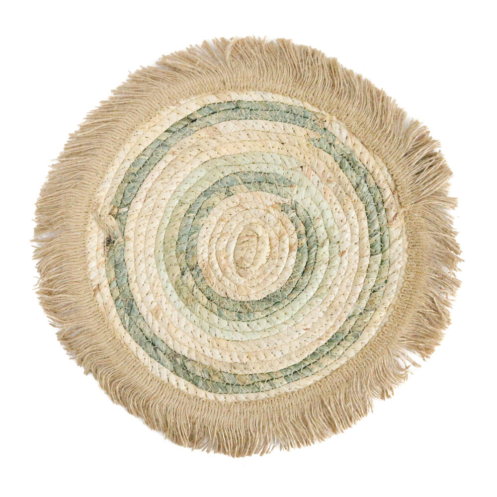 Placemat Amazon handmade corn husk and sea grass coastal to contemporary Placemats 30cm Gift