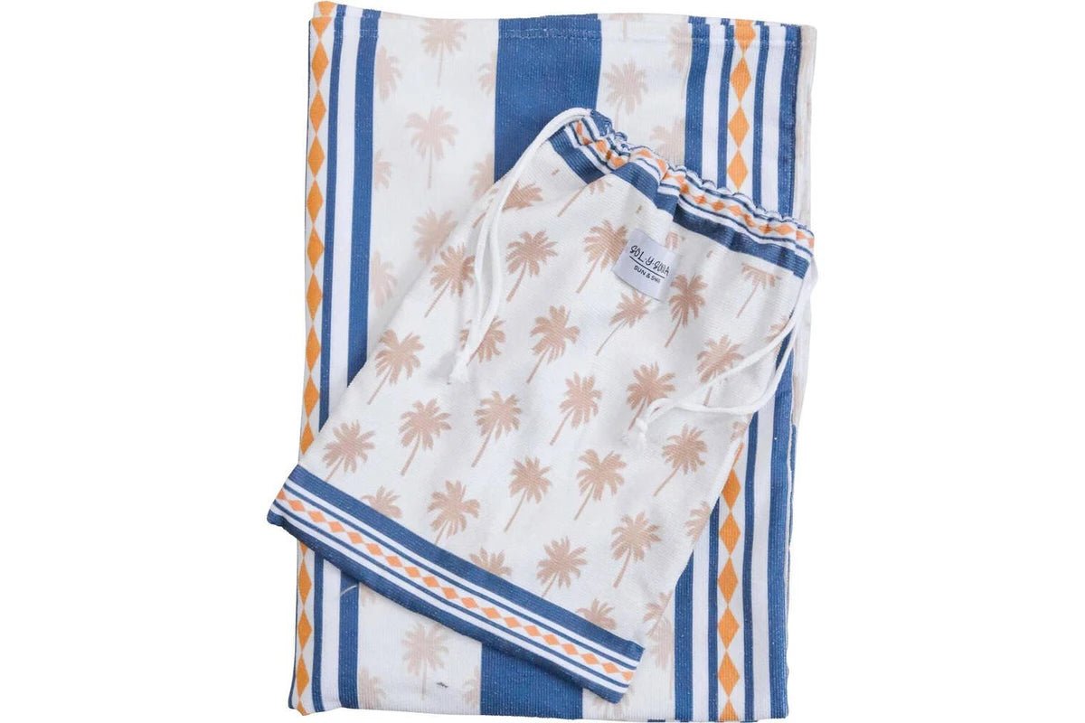 Adult Towel Poncho Nautical - Land to Coast