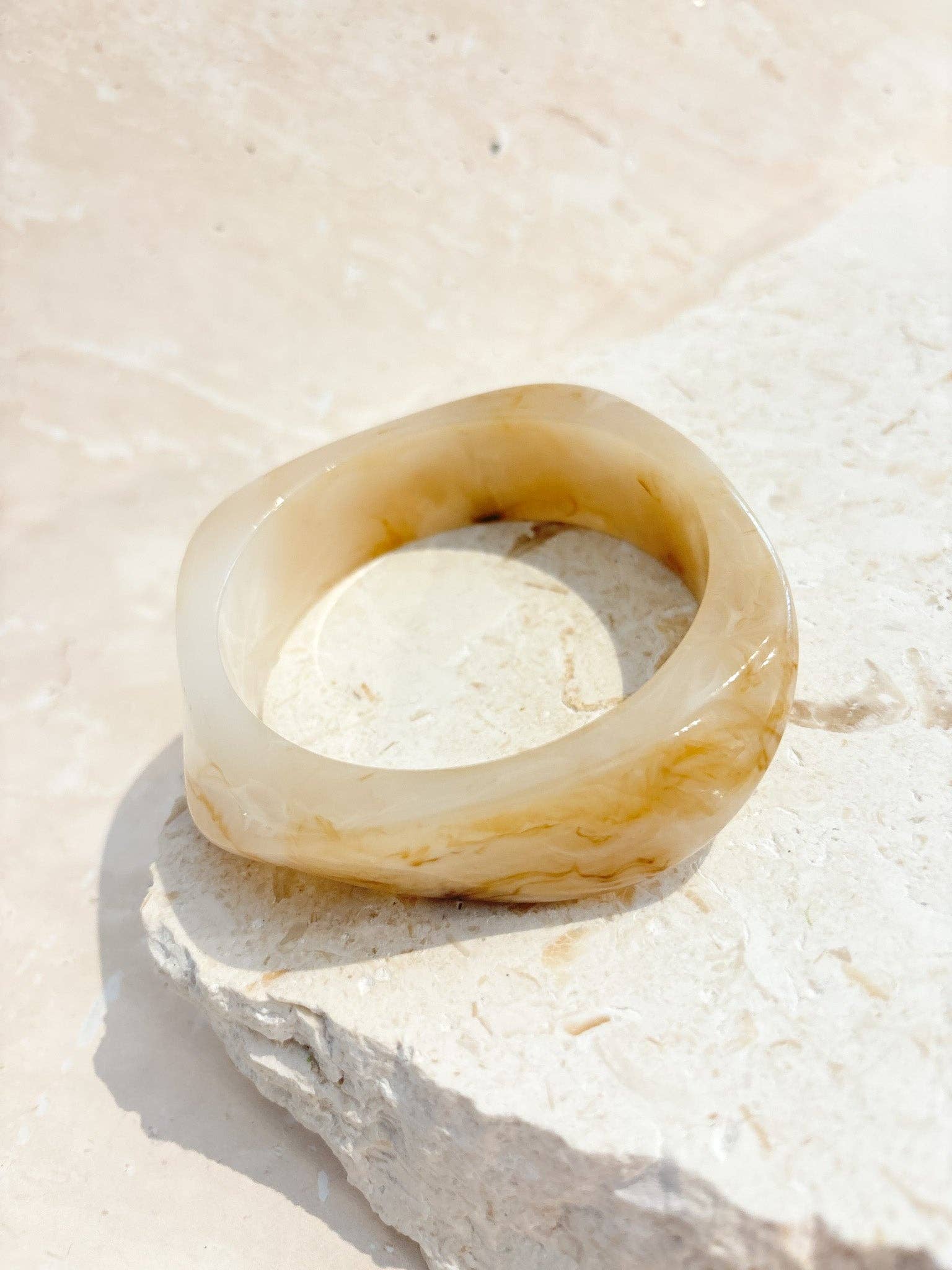Angular Cuff Bangle in Multi - Land to Coast