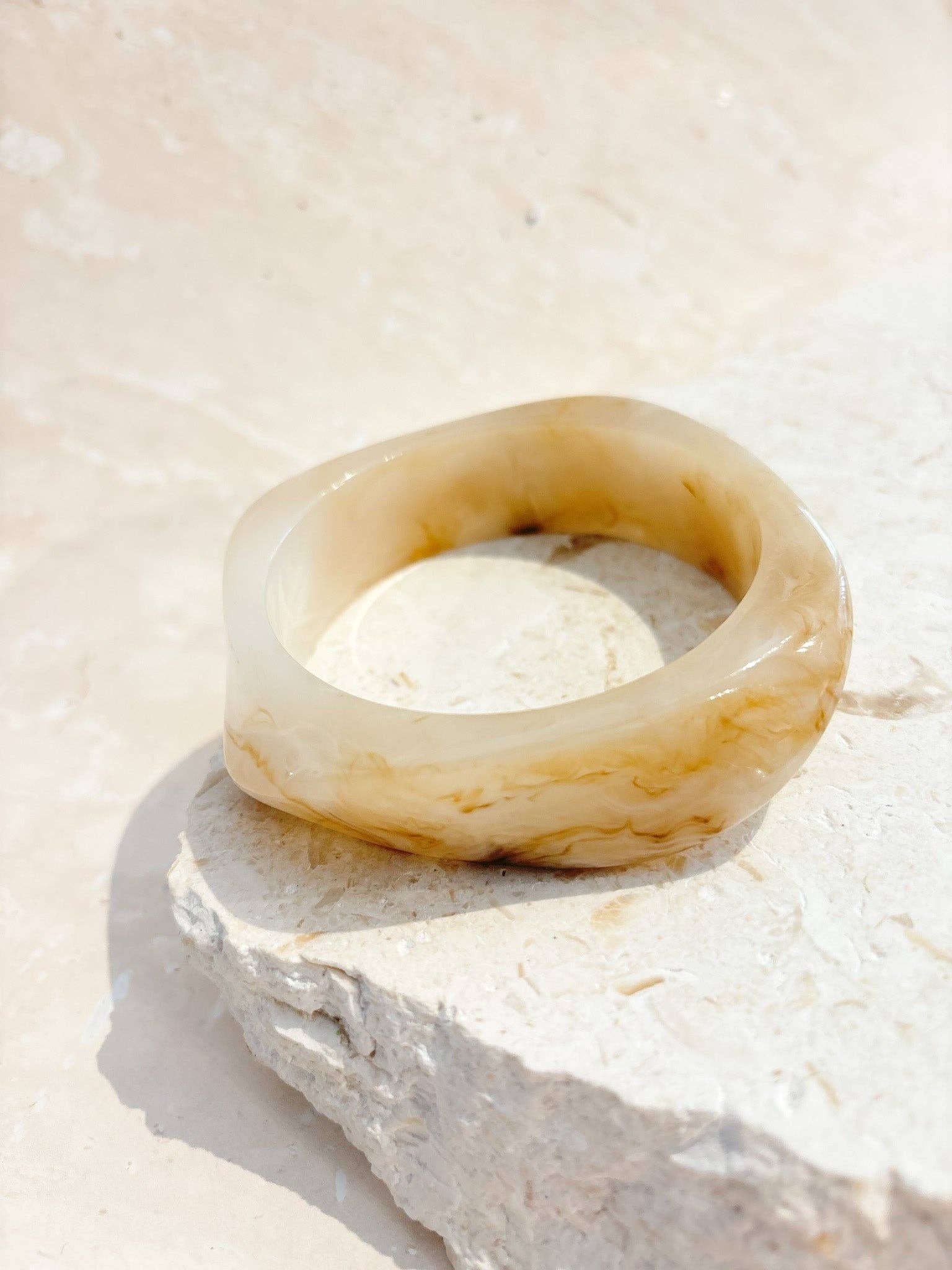 Angular Cuff Bangle in Multi - Land to Coast