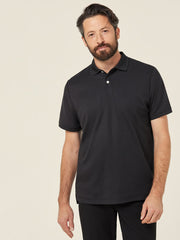 Antibacterial Polyface Short Sleeve Work Polo Black CATJ2M - Land to Coast