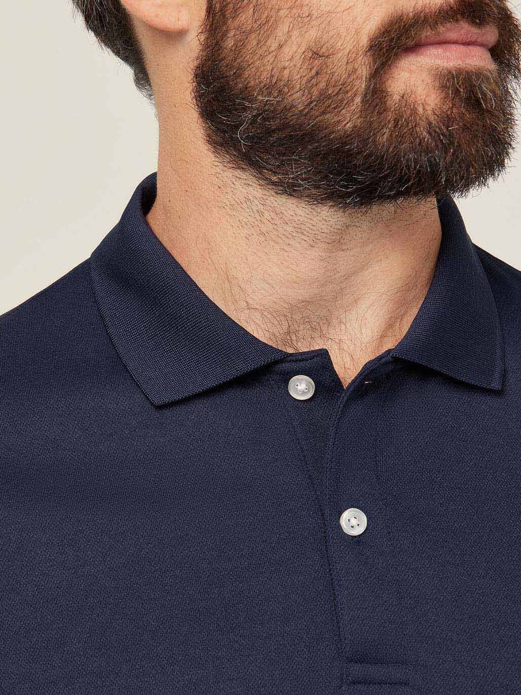 Antibacterial Polyface Short Sleeve Work Polo Navy CATJ2M - Land to Coast