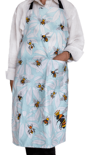 Apron (Heavy Drill) - Flower Bees - Land to Coast