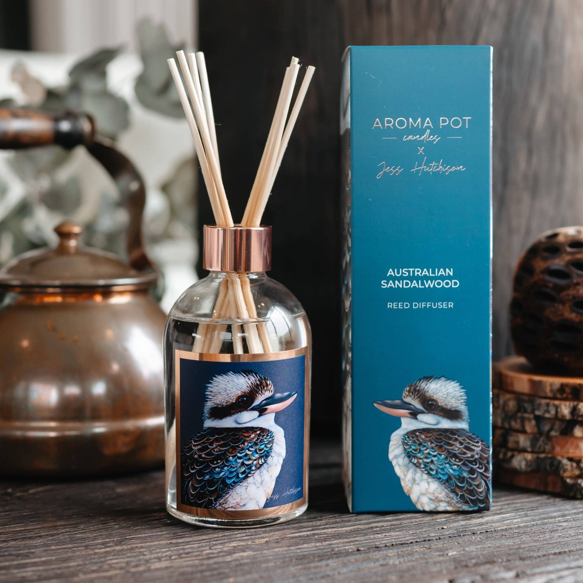 Australian artist reed diffuser | Australian Sandalwood | 200ml - Land to Coast