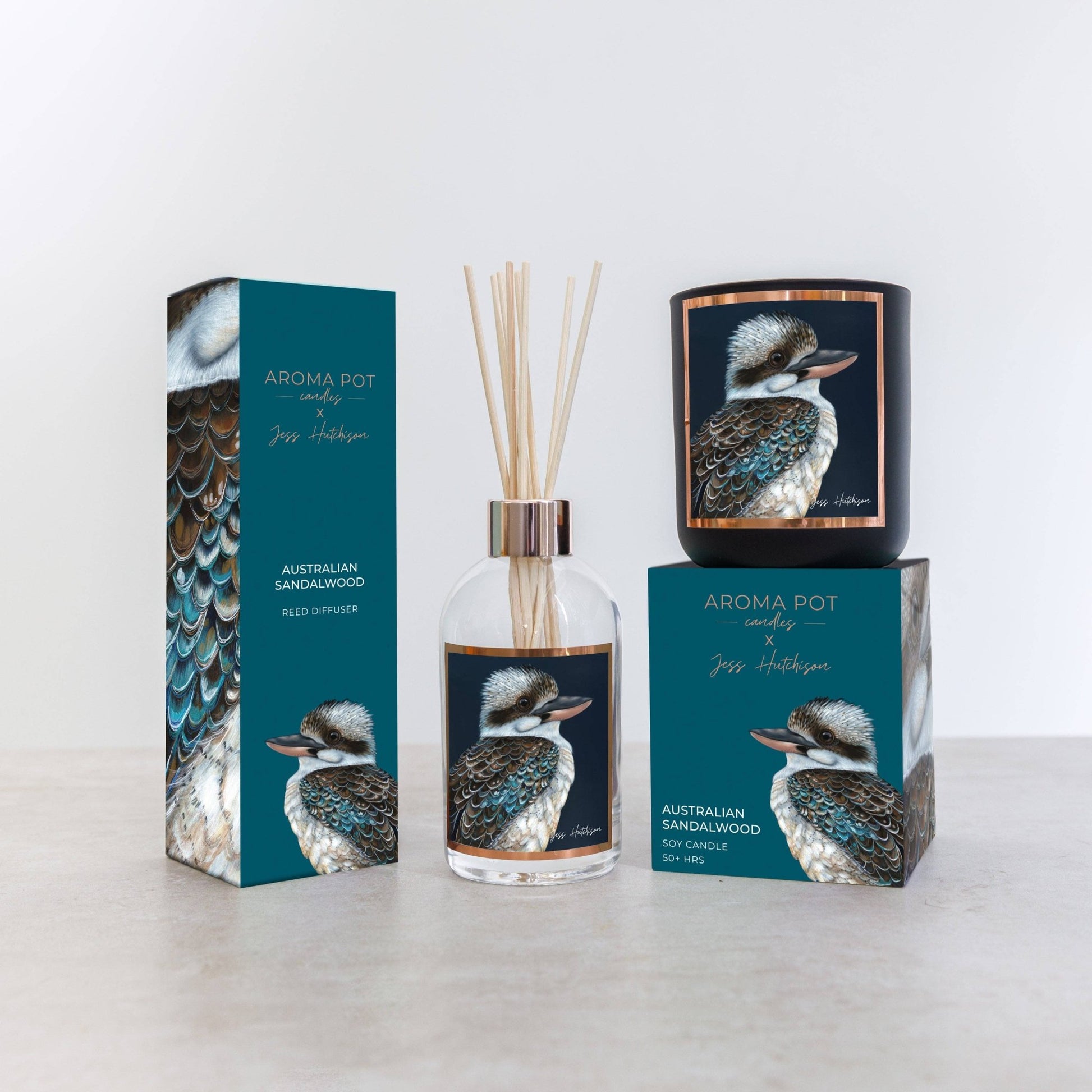 Australian artist reed diffuser | Australian Sandalwood | 200ml - Land to Coast