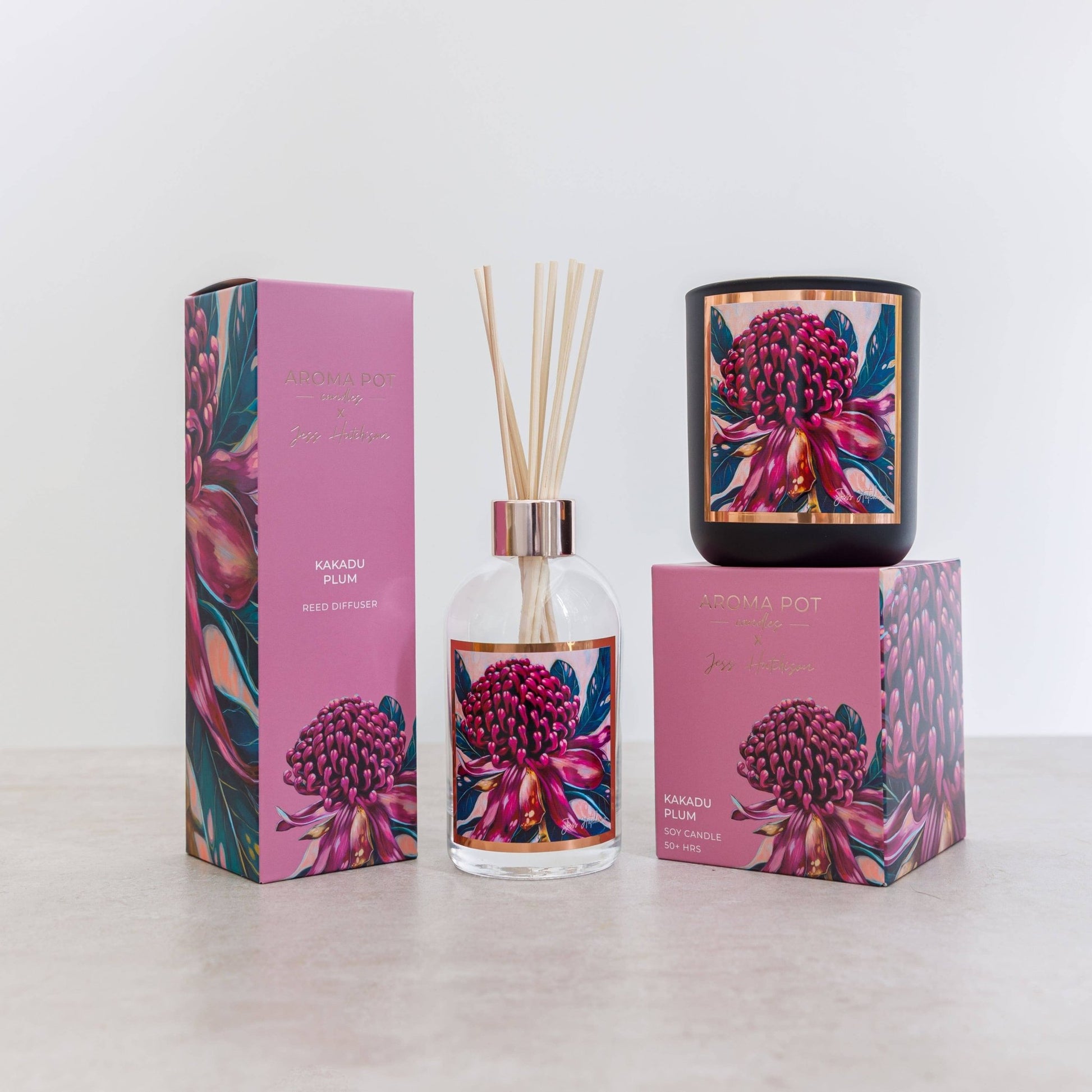 Australian artist reed diffuser | Kakadu plum | 200ml - Land to Coast