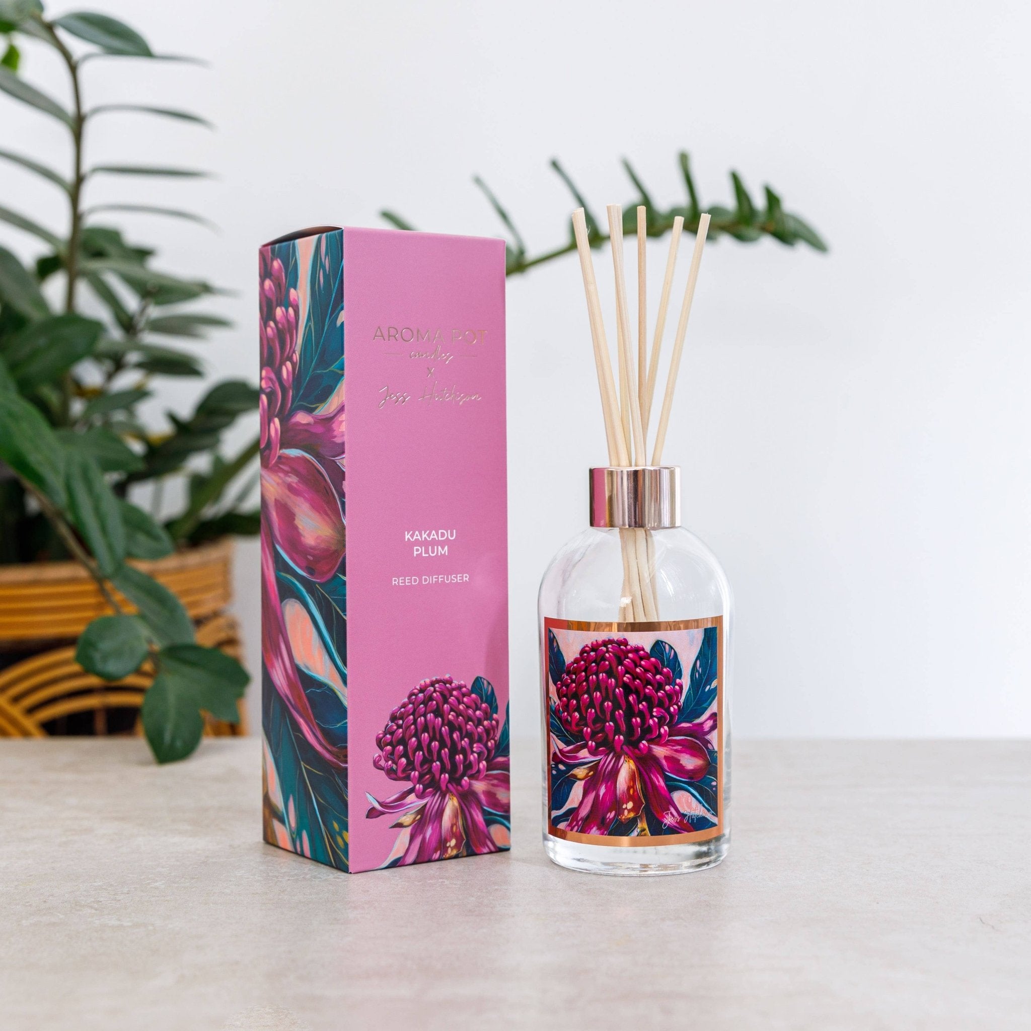 Australian artist reed diffuser | Kakadu plum | 200ml - Land to Coast