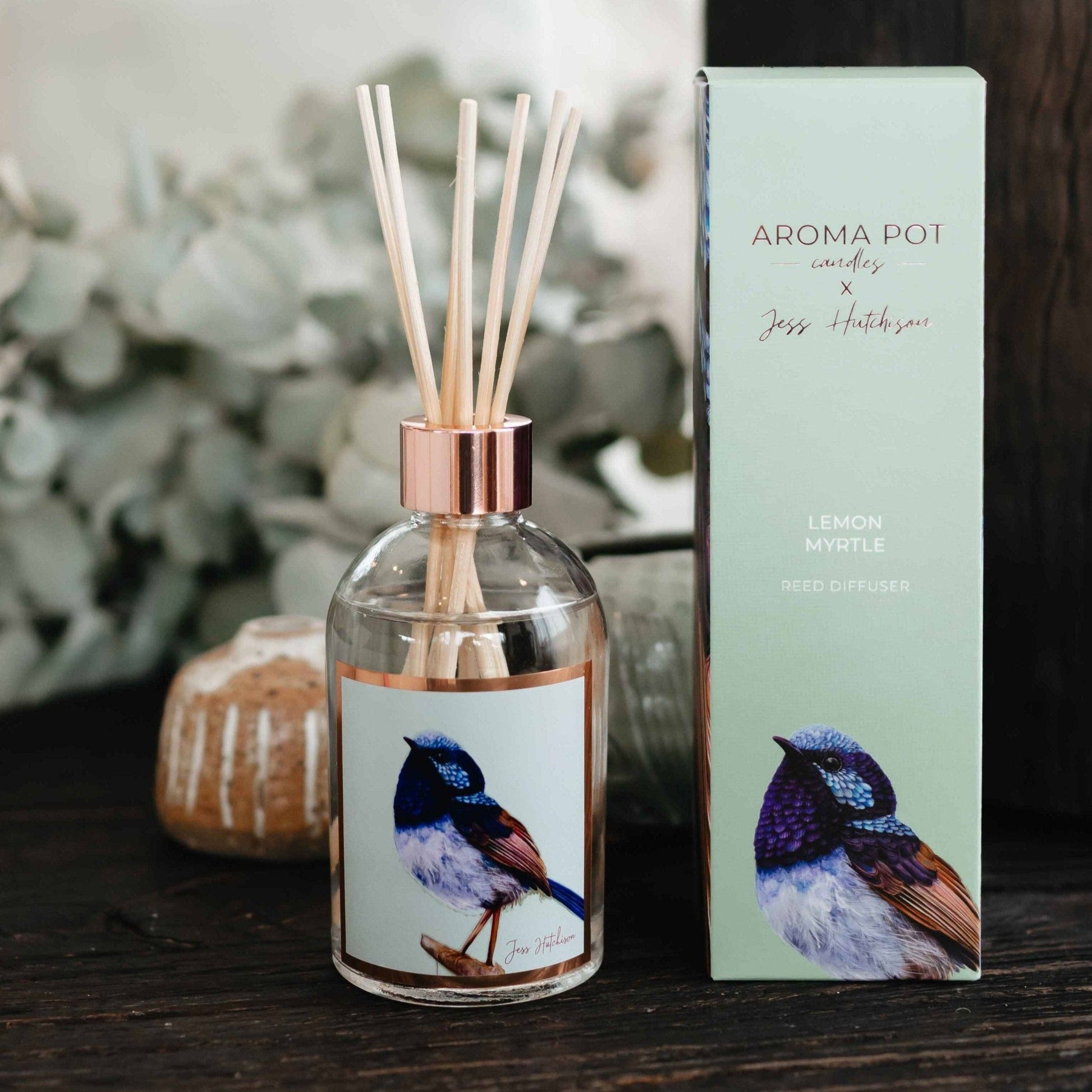 Australian artist reed diffuser | lemon myrtle | 200ml - Land to Coast