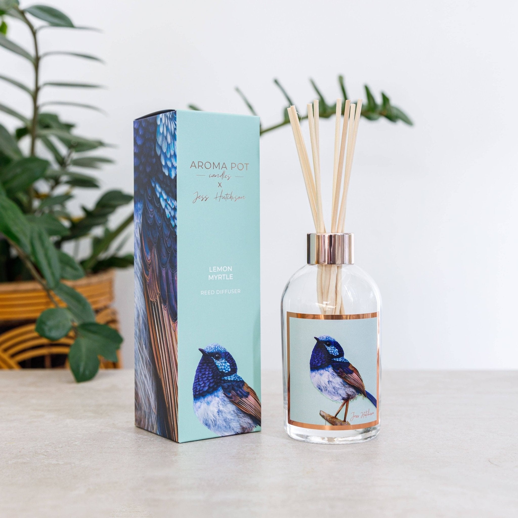 Australian artist reed diffuser | lemon myrtle | 200ml - Land to Coast