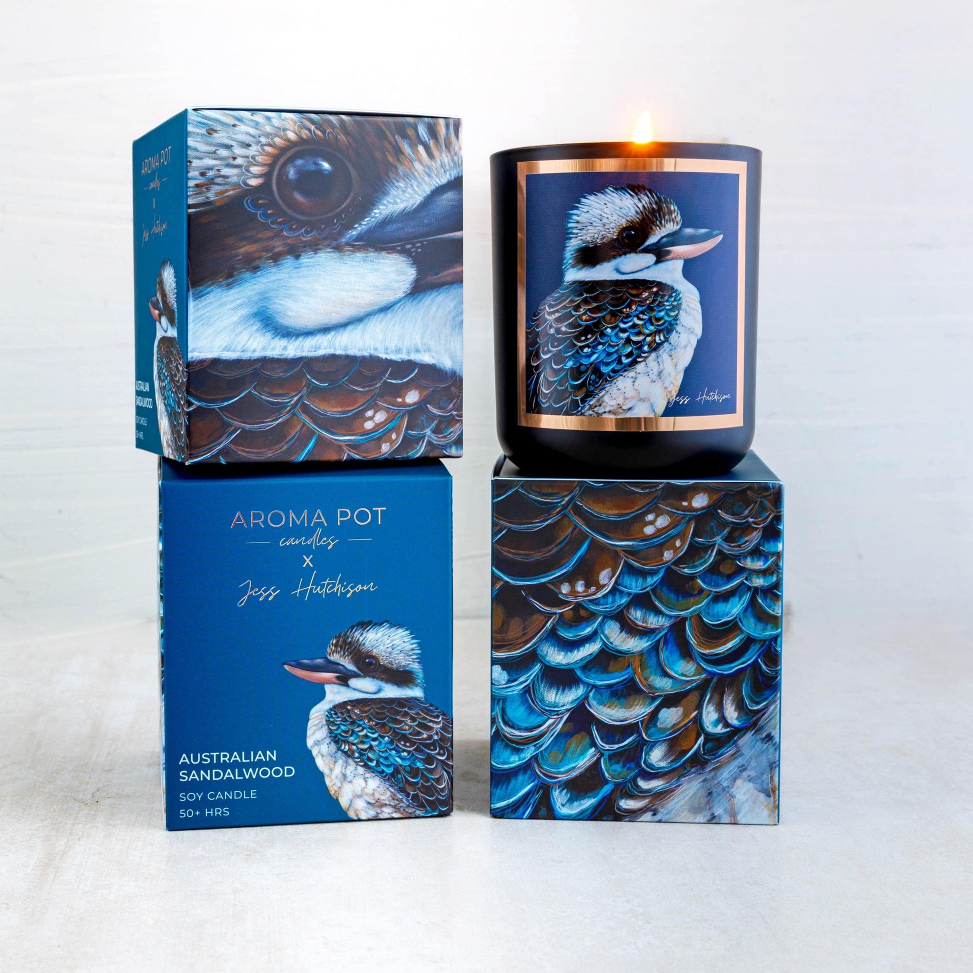 Australian artist soy candle | Australian Sandalwood | 50+hrs - Land to Coast