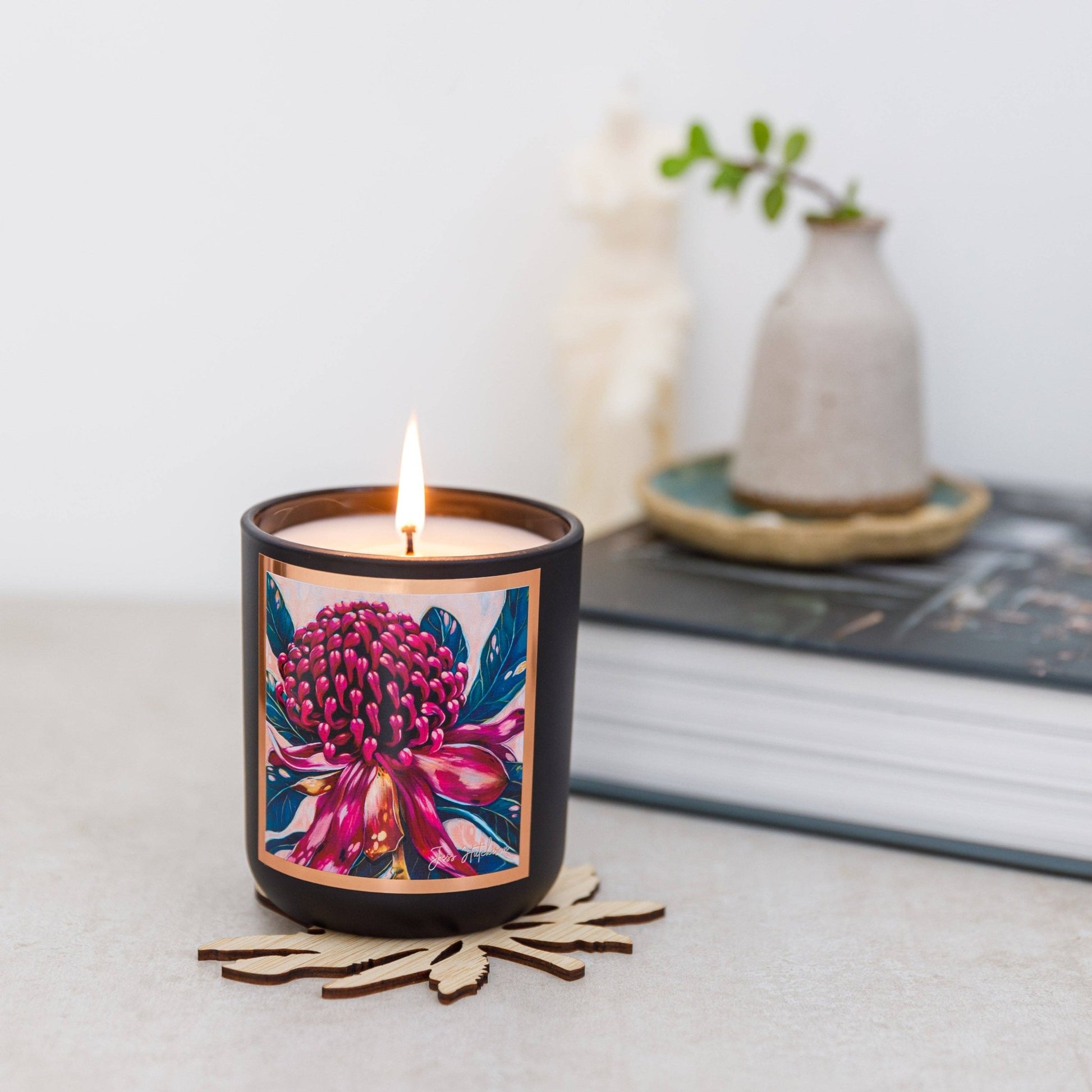 Australian artist soy candle | Kakadu plum | 50+hrs - Land to Coast