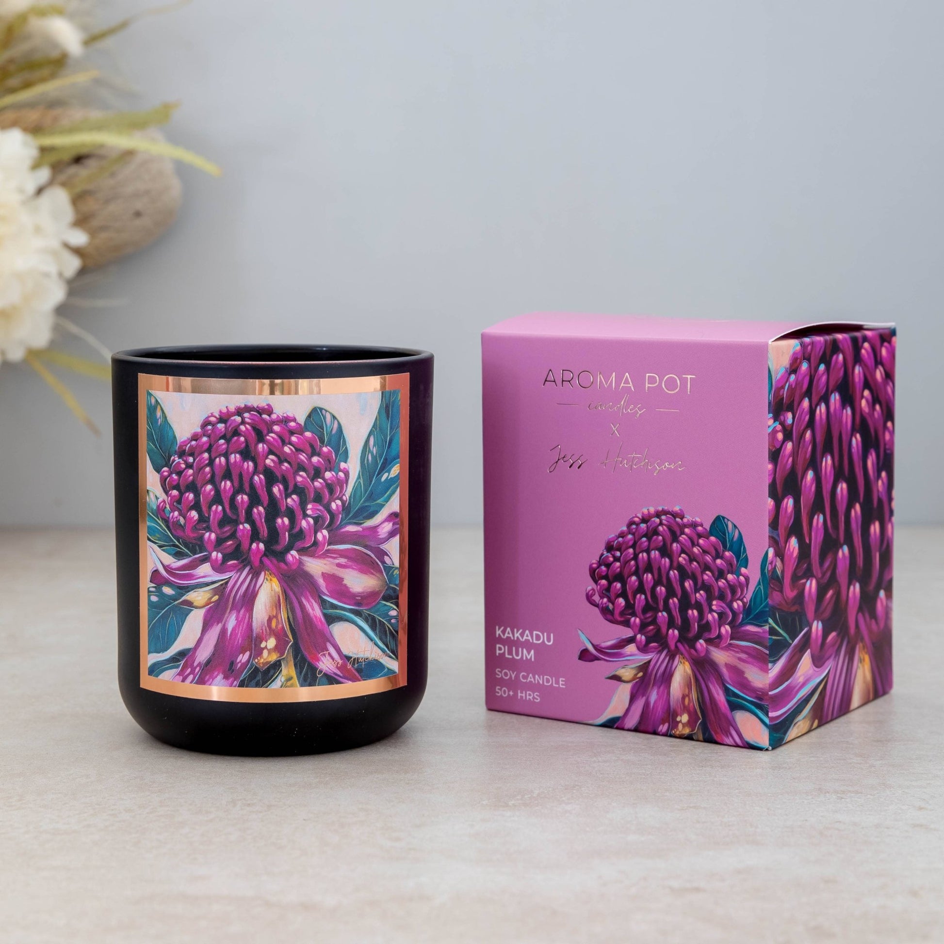 Australian artist soy candle | Kakadu plum | 50+hrs - Land to Coast