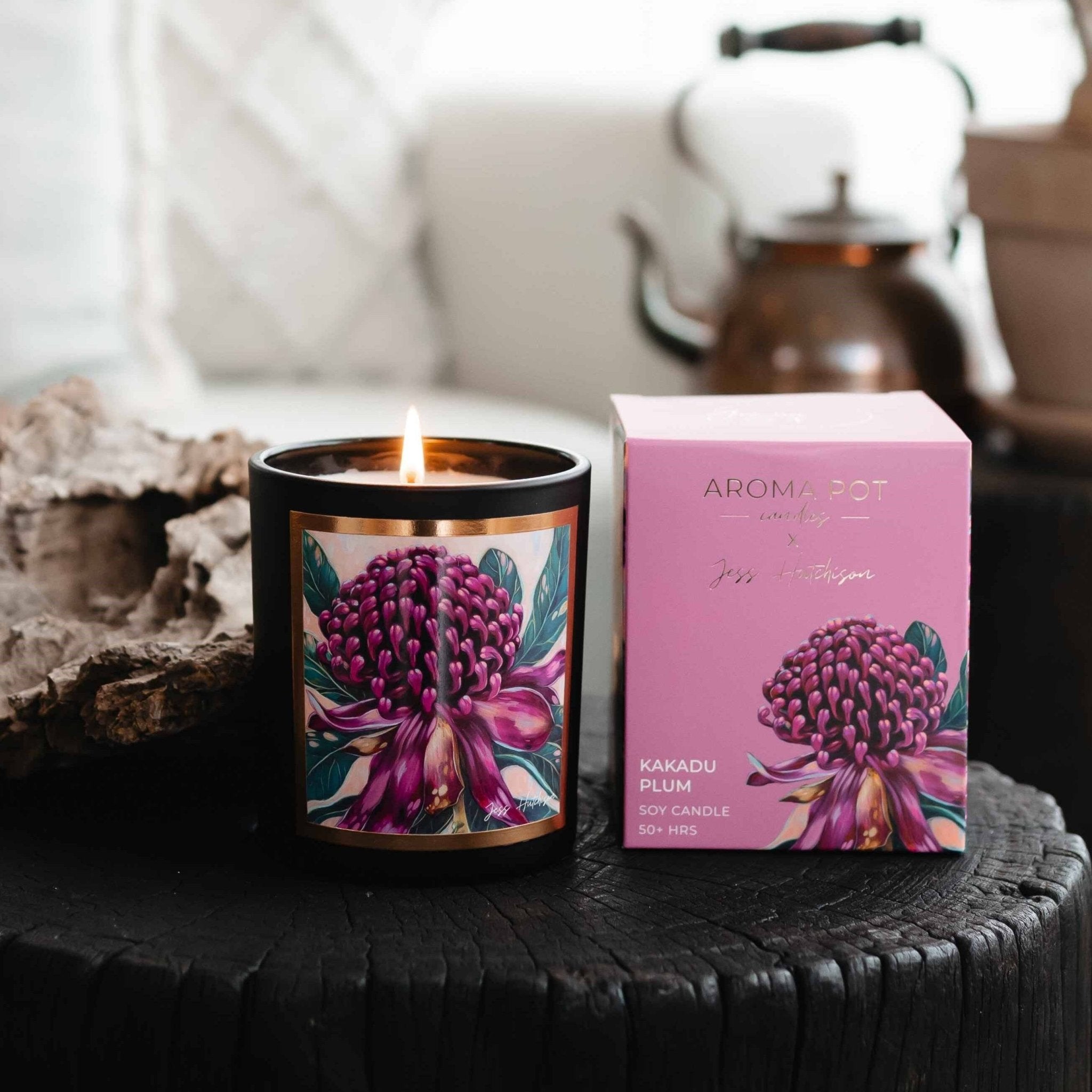 Australian artist soy candle | Kakadu plum | 50+hrs - Land to Coast