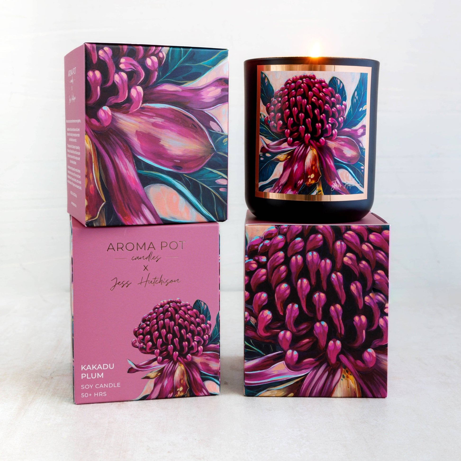 Australian artist soy candle | Kakadu plum | 50+hrs - Land to Coast