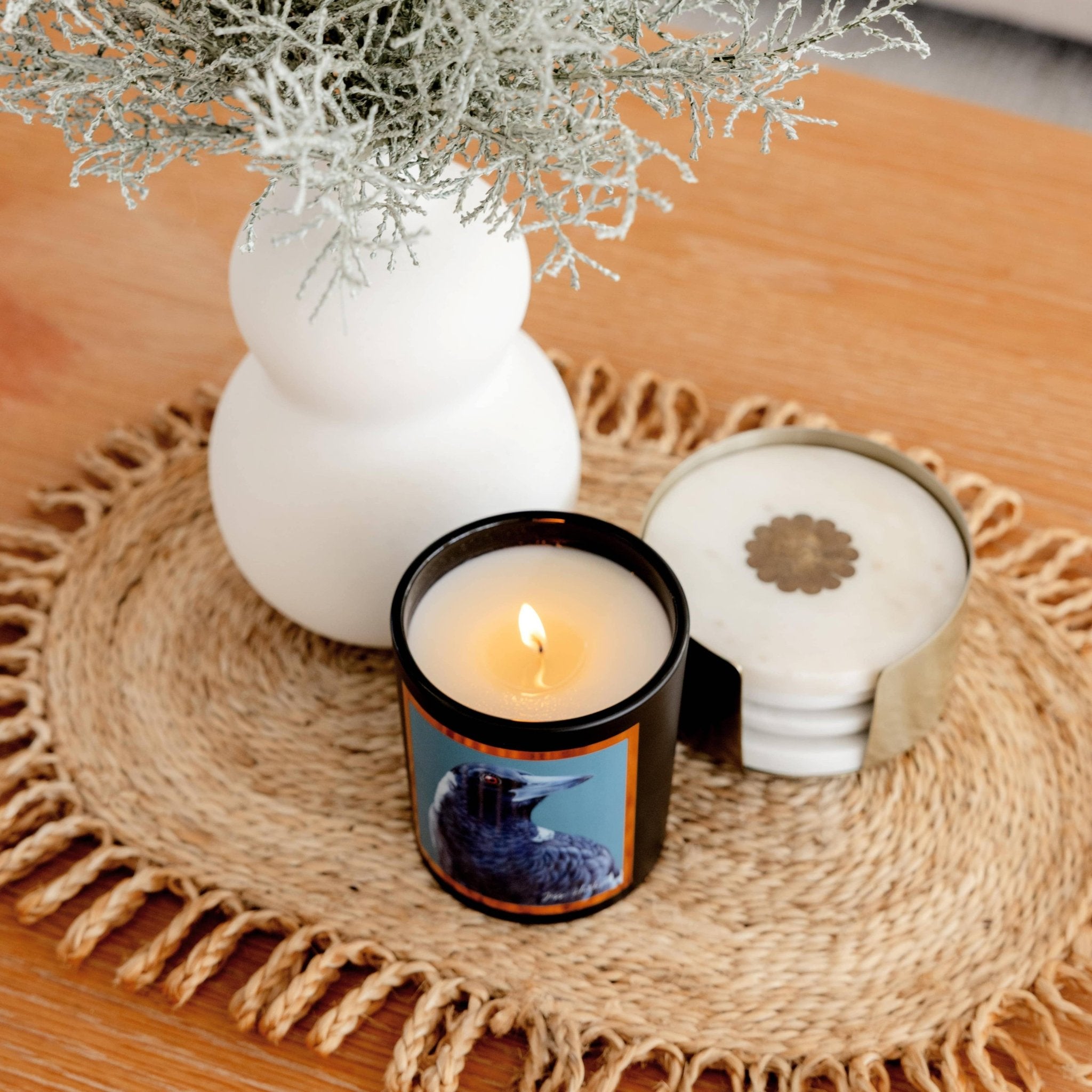 Australian artist soy candle | Patchouli Cedarwood | 50+hrs - Land to Coast