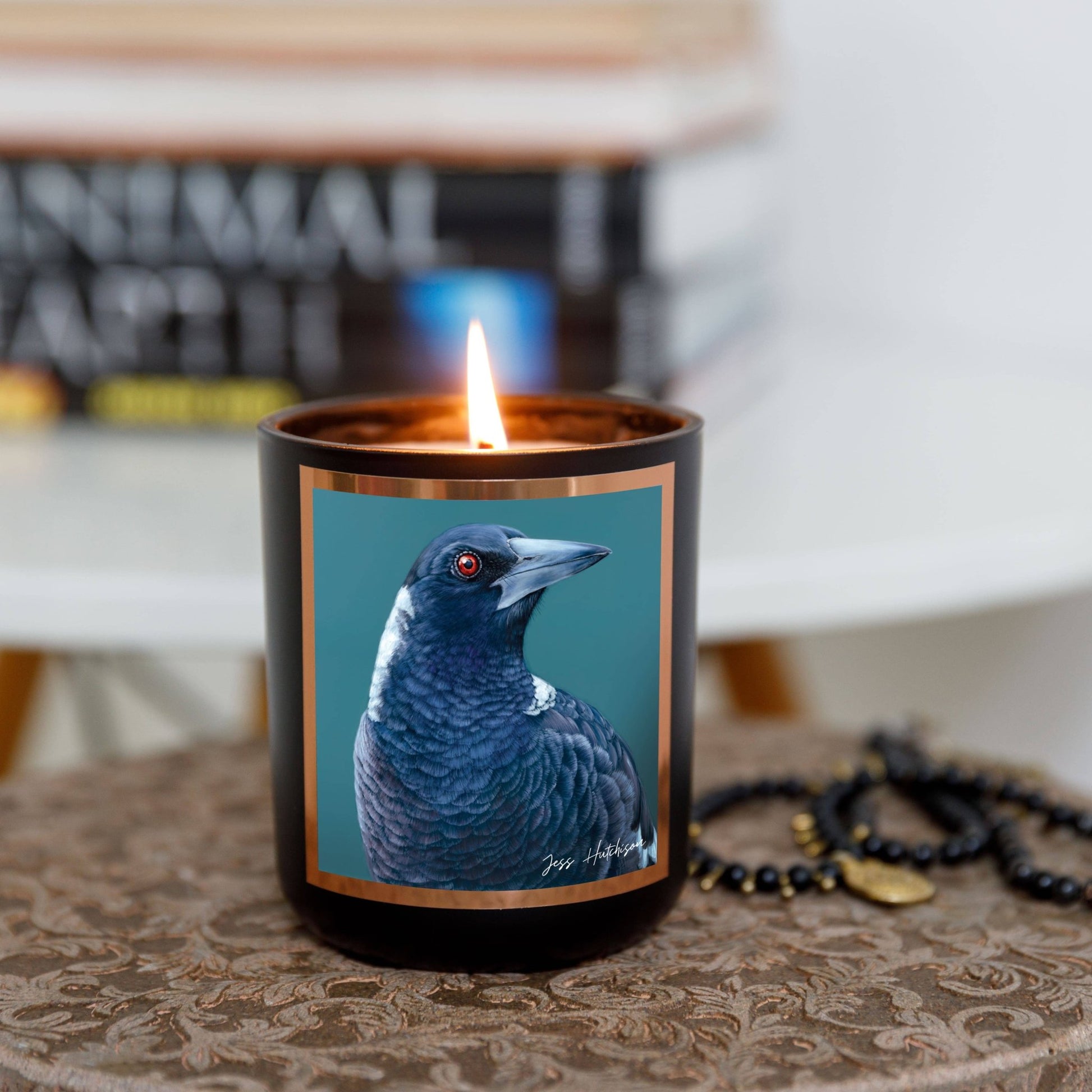 Australian artist soy candle | Patchouli Cedarwood | 50+hrs - Land to Coast