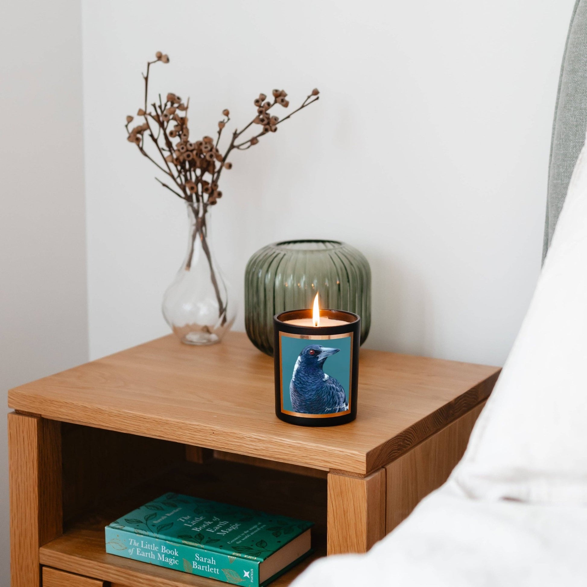 Australian artist soy candle | Patchouli Cedarwood | 50+hrs - Land to Coast