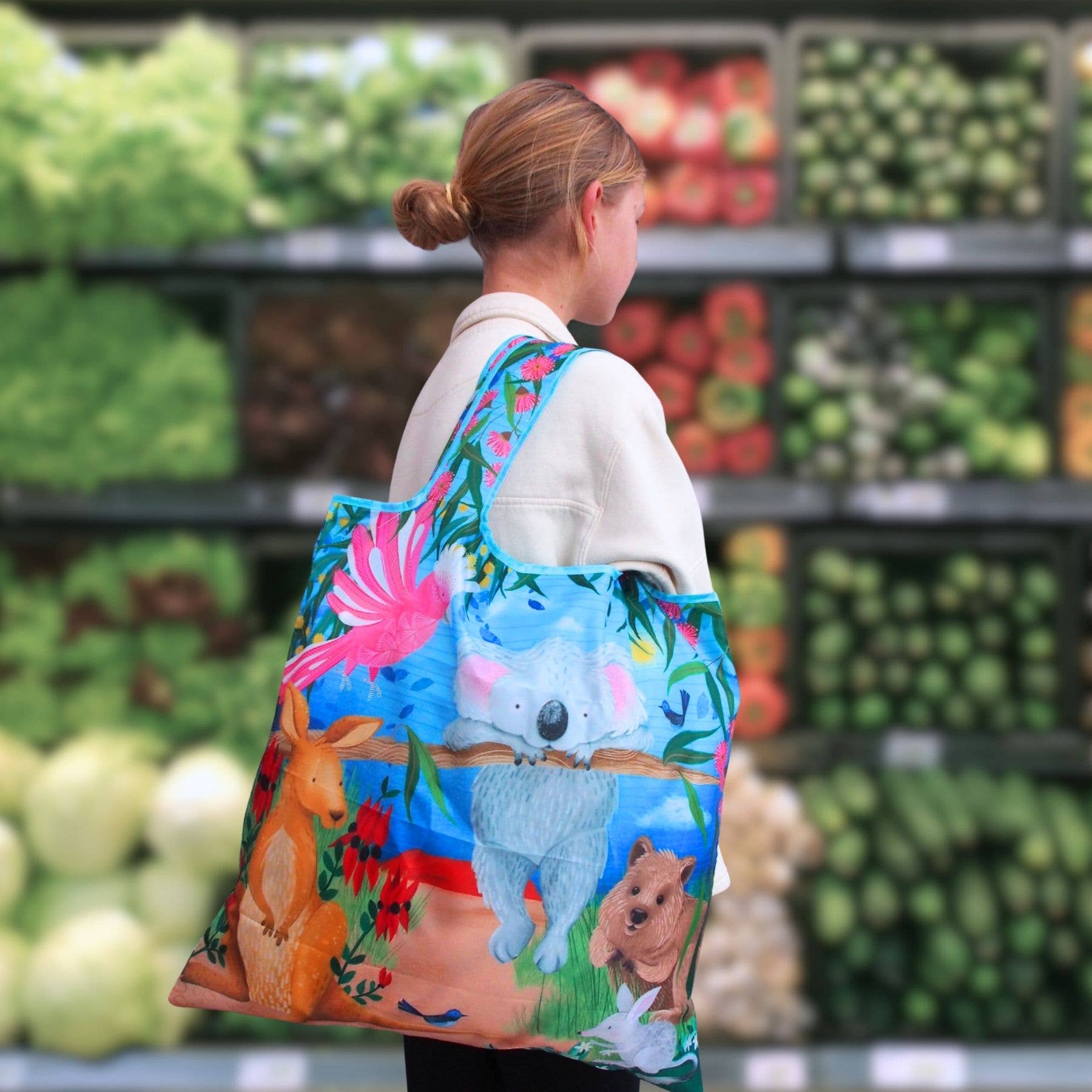 Australian Bliss 100% Recycled eco - friendly shopping bags - Land to Coast