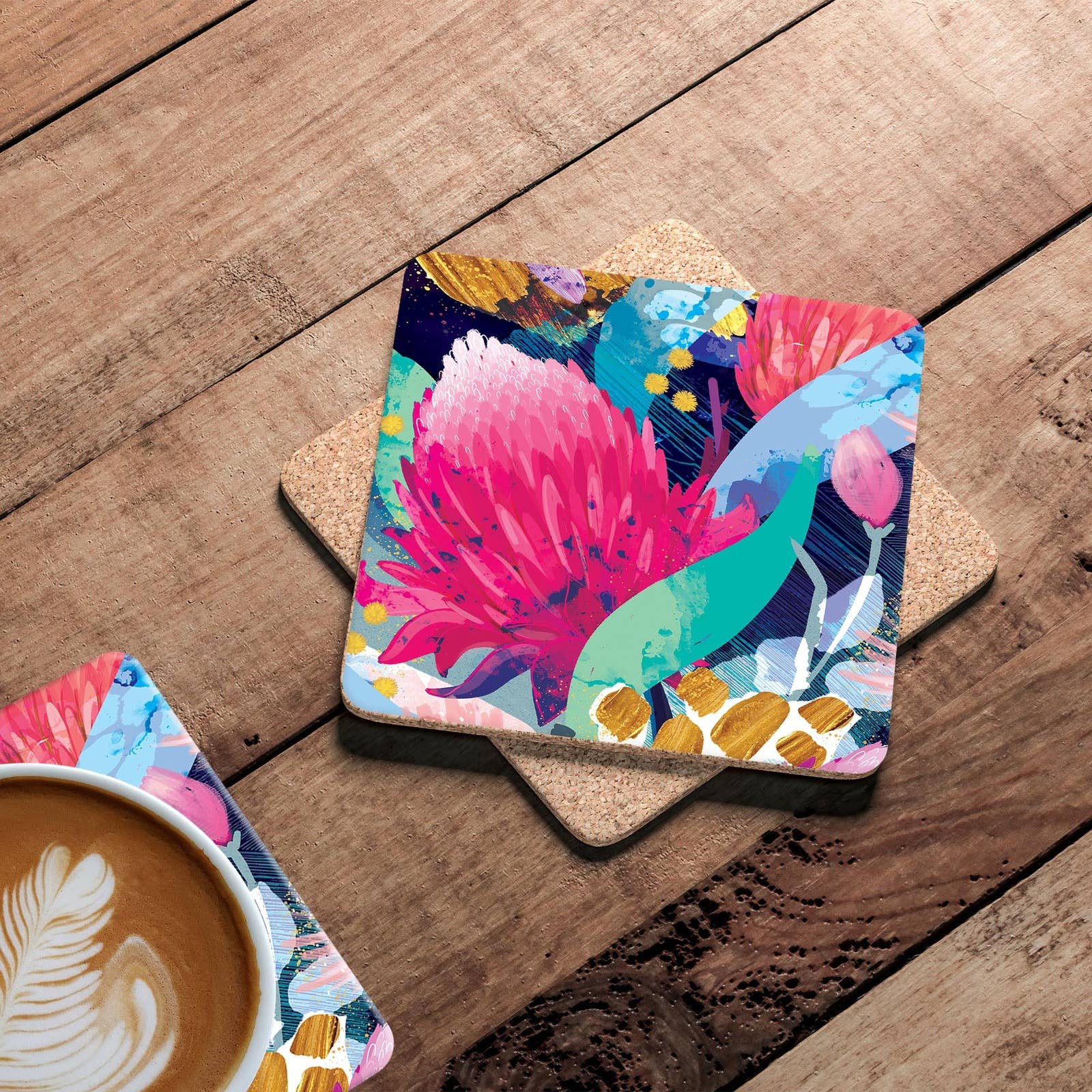 Australian Dream 4pc Drink Coaster Set - Land to Coast