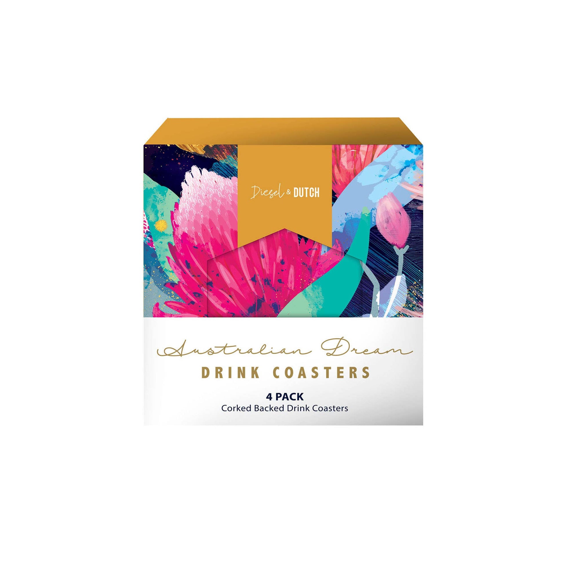 Australian Dream 4pc Drink Coaster Set - Land to Coast
