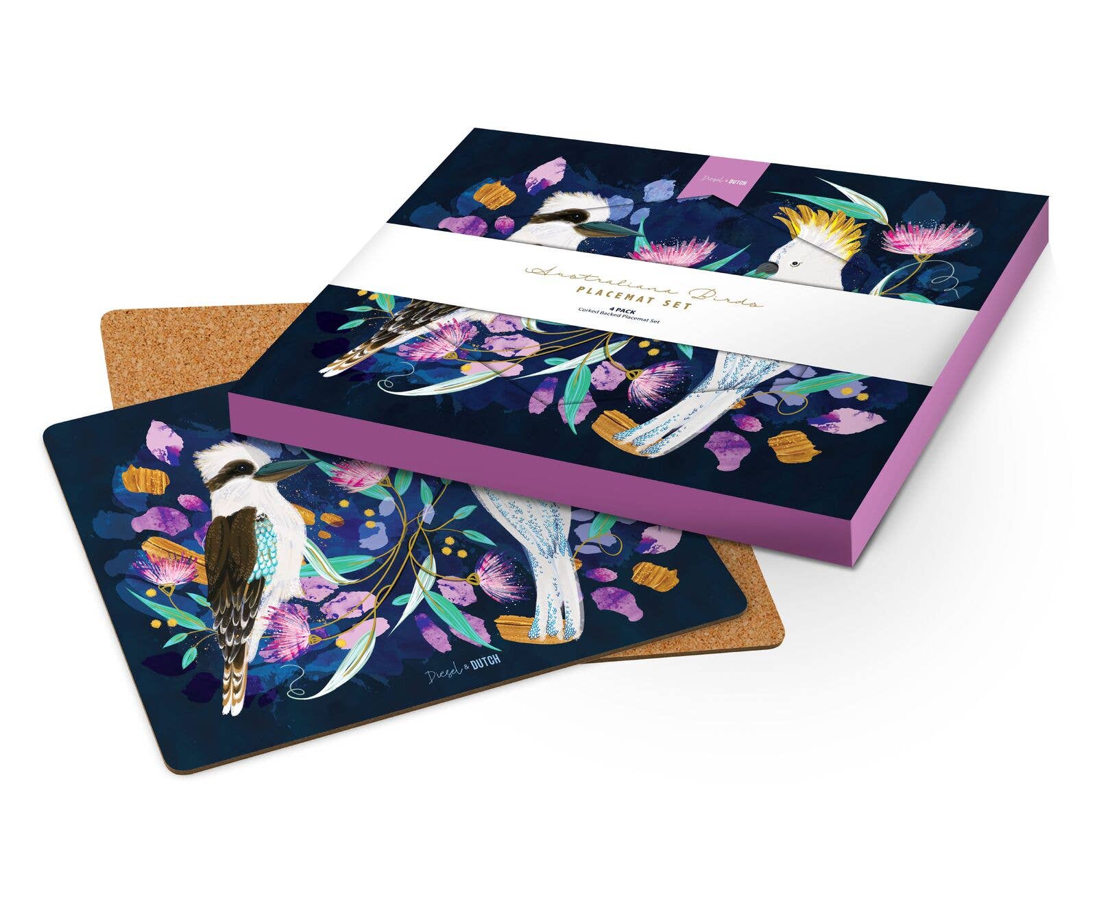 Australiana Birds 4pc Placemat Set [4] - Land to Coast