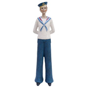 Sailor Simon happy little sailor Beach Coastal Figurine Gift 7x5.5x26cm