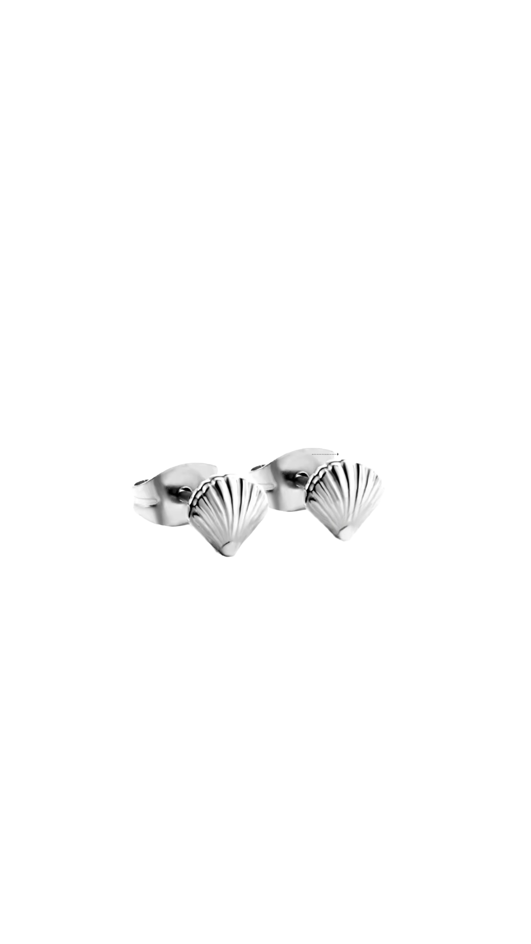 Sea Soul Home Clam Studs Stainless Steel Gold Plated Earrings PVD