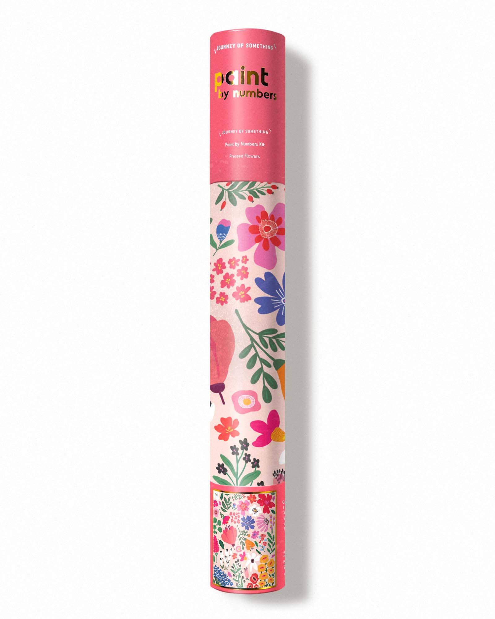 Paint by Numbers - Pressed Flowers 1 x Canvas 1 x Set of Paints 1 x Brush 1 x Set