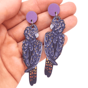 Black Cockatoo Australian Bird Earrings - Land to Coast