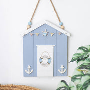 Blue Life Ring Beach Hut Hanging Decoration - Land to Coast