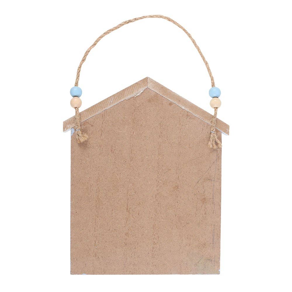 Blue Life Ring Beach Hut Hanging Decoration - Land to Coast