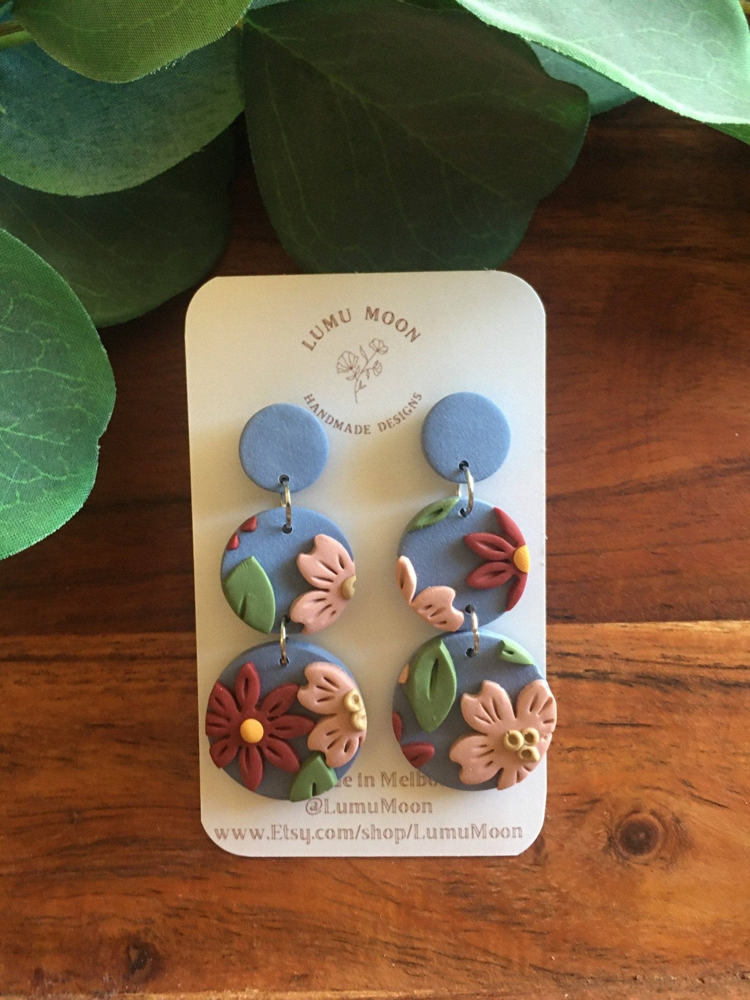 Blue Sky Spring Dangle Earrings - Land to Coast