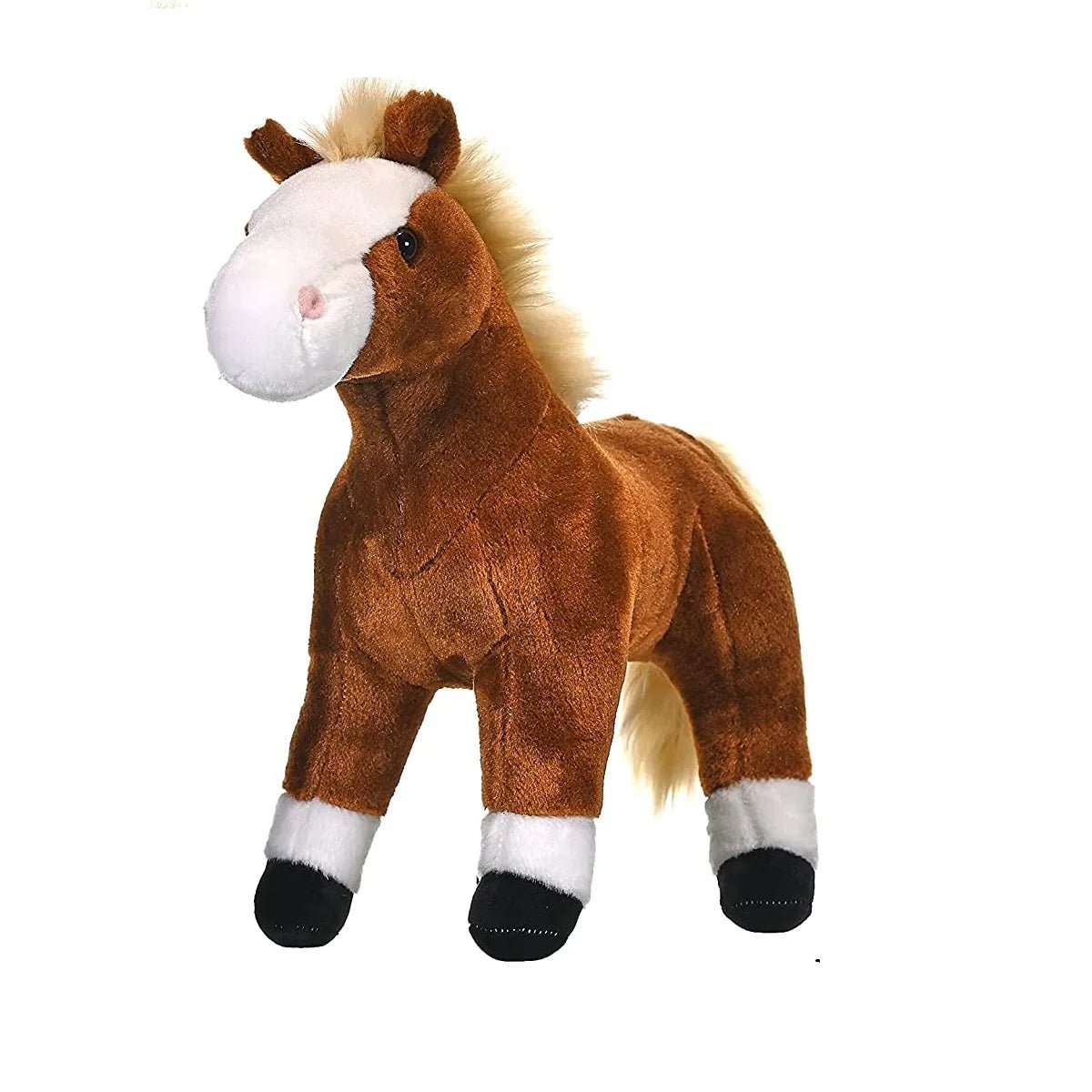 Brown Standing Horse Stuffed Animal - 12" - Land to Coast