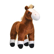 Brown Standing Horse Stuffed Animal - 12" - Land to Coast