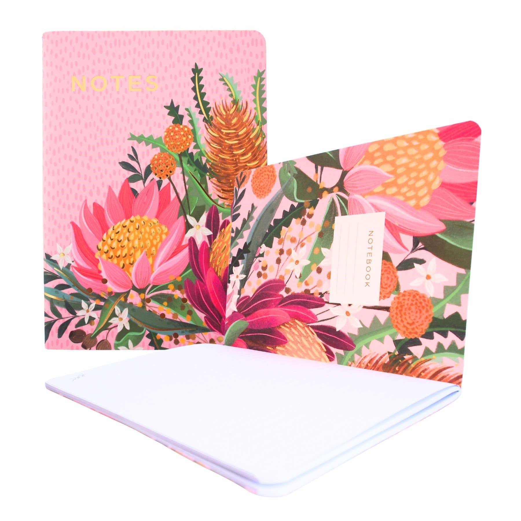 Bushland Botanical Notebook 2pk - Asst Designs - Land to Coast
